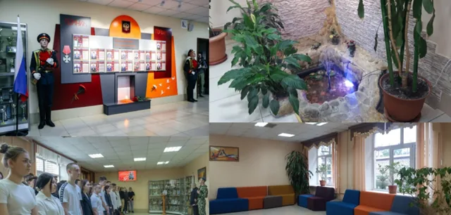 Переход из учебного корпуса в лабораторный