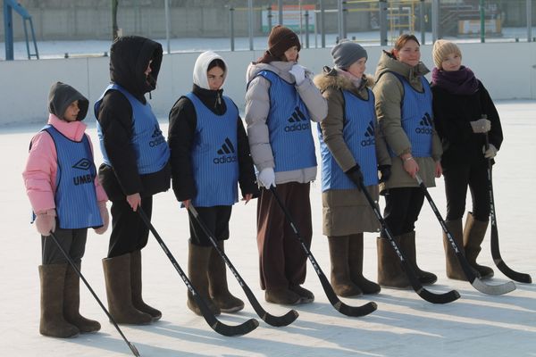 Первенство Уссурийского городского округа по хоккею в валенках среди девушек