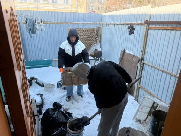 Студенты помогают семьям военнослужащих СВО: расчистка снега и подготовка дров