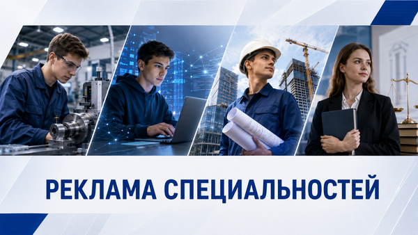Реклама специальностей ДВТК.
